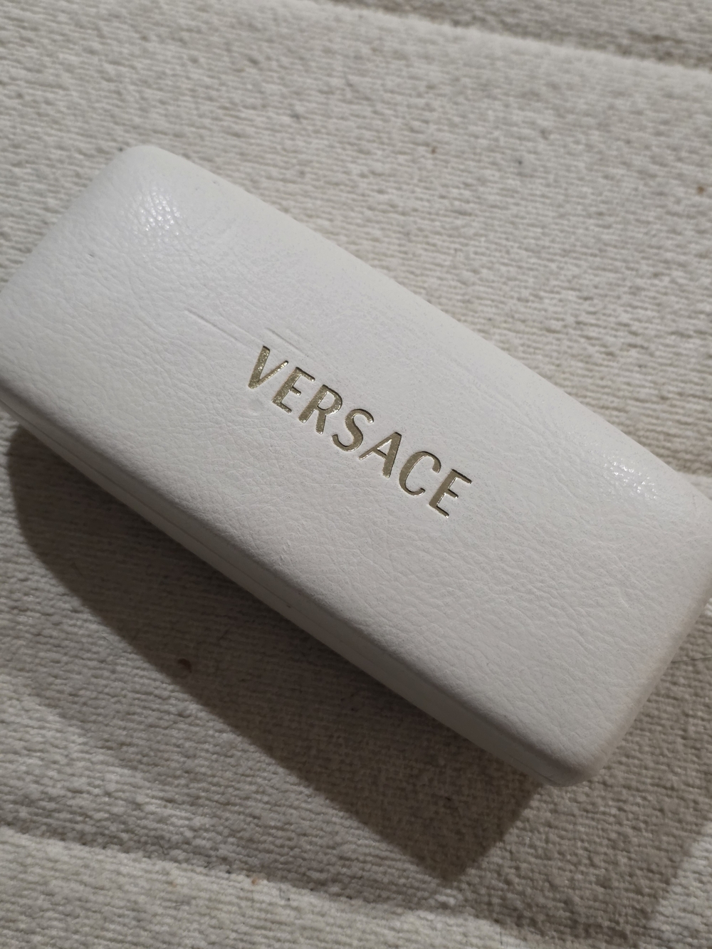 Versace White Sunglasses Case - Luxe Protective Accessory